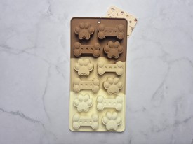 Moldes silicona huesitos y huellas